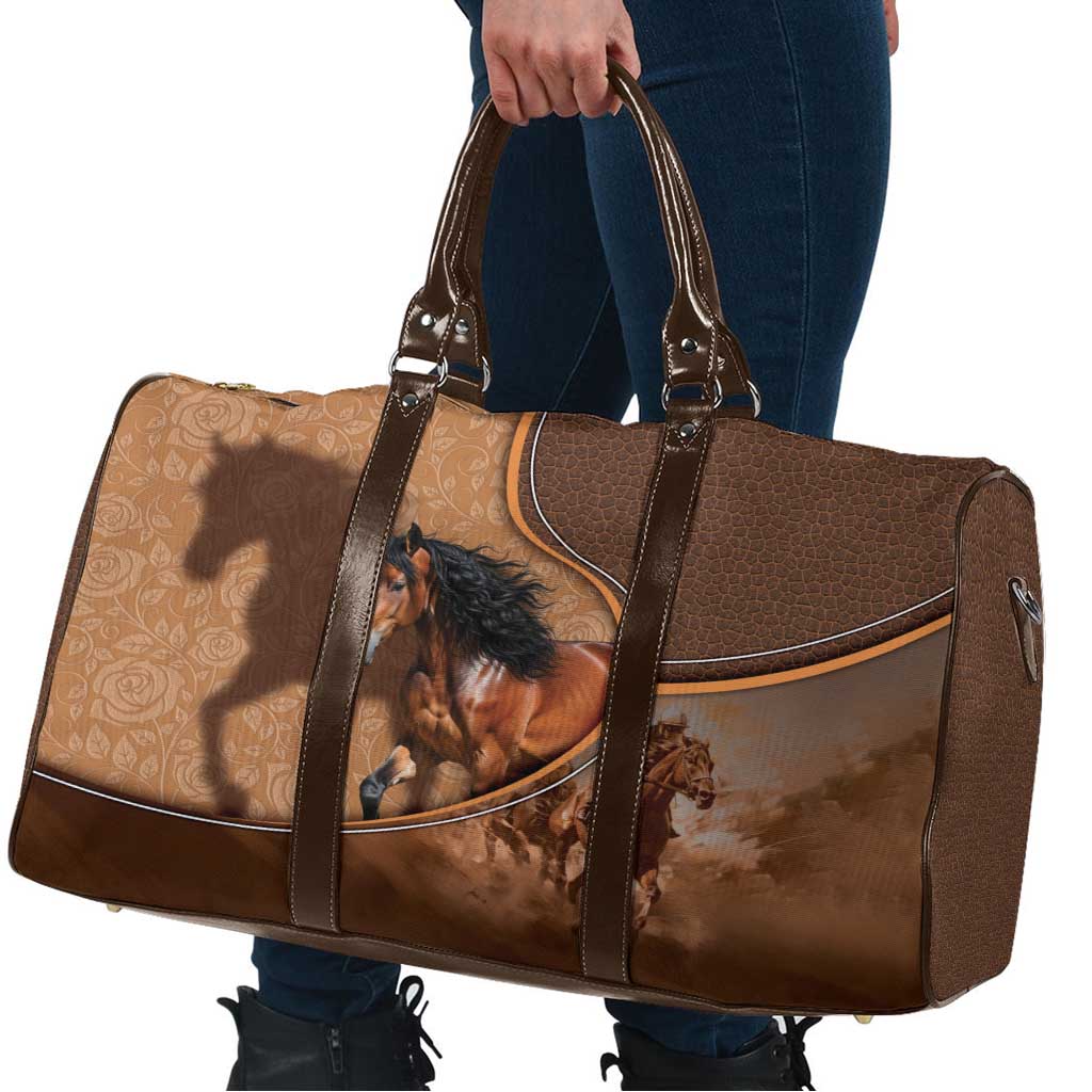 Horse Racing Travel Bag Royal Race Leather Effect