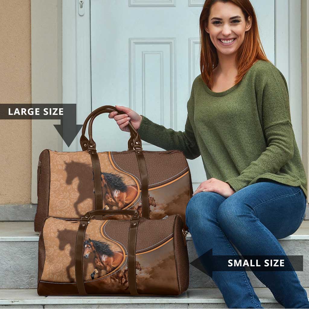 Horse Racing Travel Bag Royal Race Leather Effect