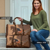 Horse Racing Travel Bag Royal Race Leather Effect