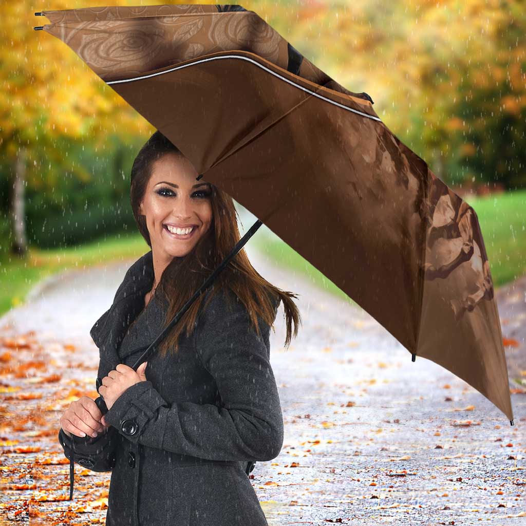 Horse Racing Umbrella Royal Race Leather Effect