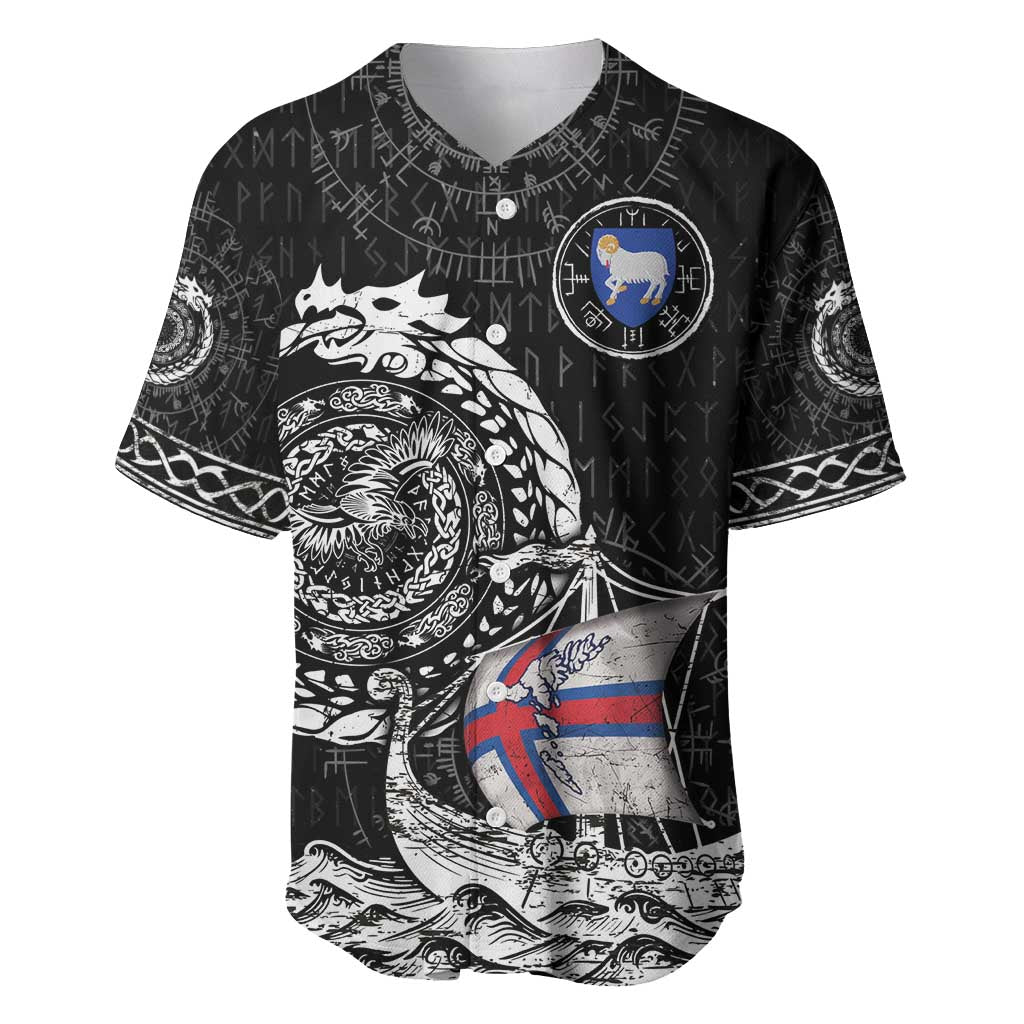 Personalized Viking Faroe Islands Baseball Jersey Faroese Viking Ship