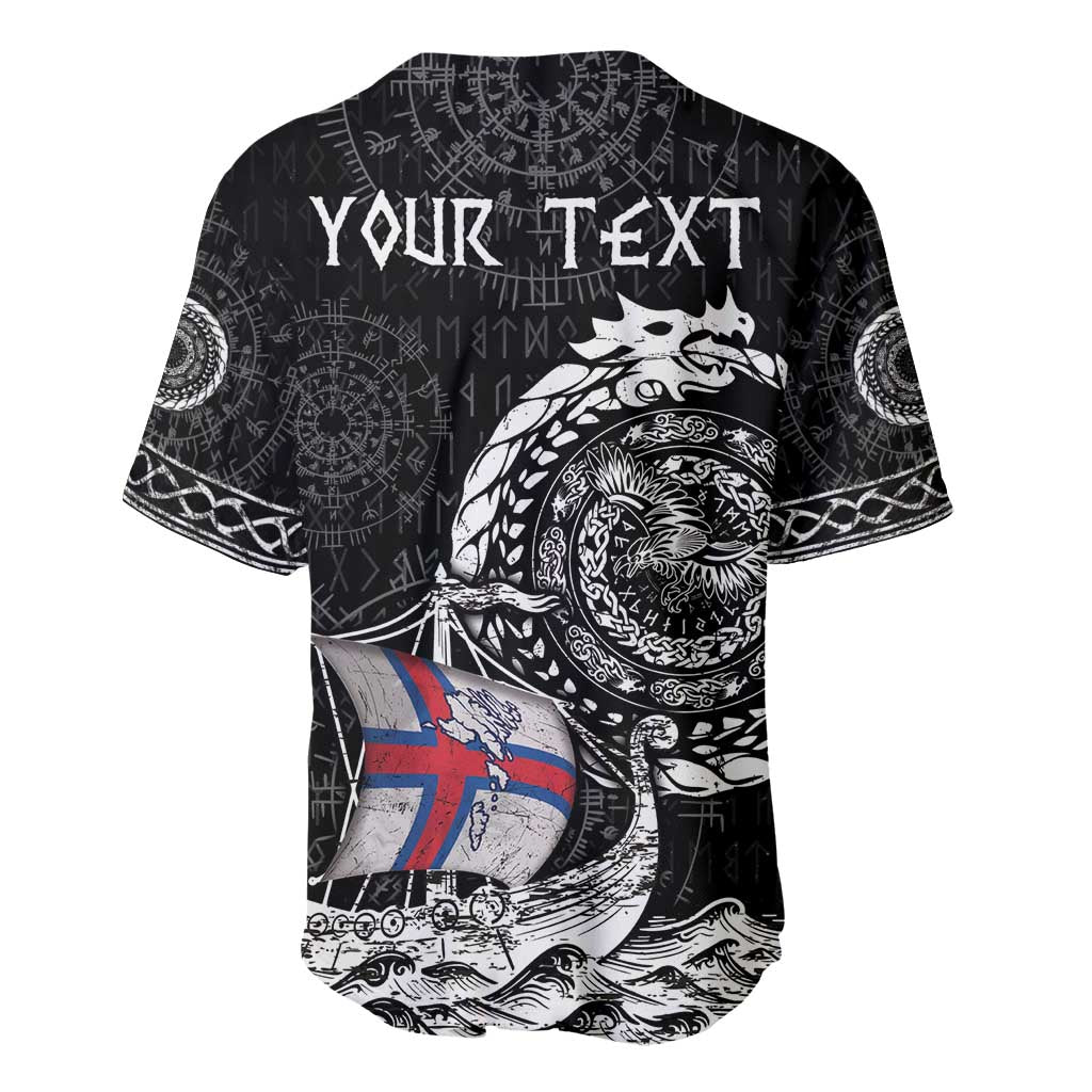 Personalized Viking Faroe Islands Baseball Jersey Faroese Viking Ship