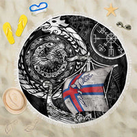Viking Faroe Islands Beach Blanket Faroese Viking Ship