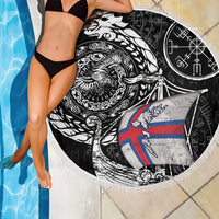 Viking Faroe Islands Beach Blanket Faroese Viking Ship