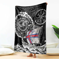 Viking Faroe Islands Blanket Faroese Viking Ship