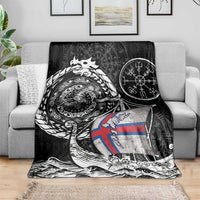 Viking Faroe Islands Blanket Faroese Viking Ship