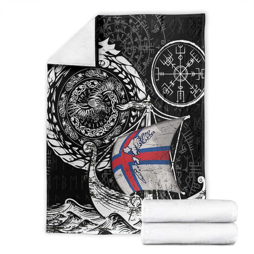 Viking Faroe Islands Blanket Faroese Viking Ship