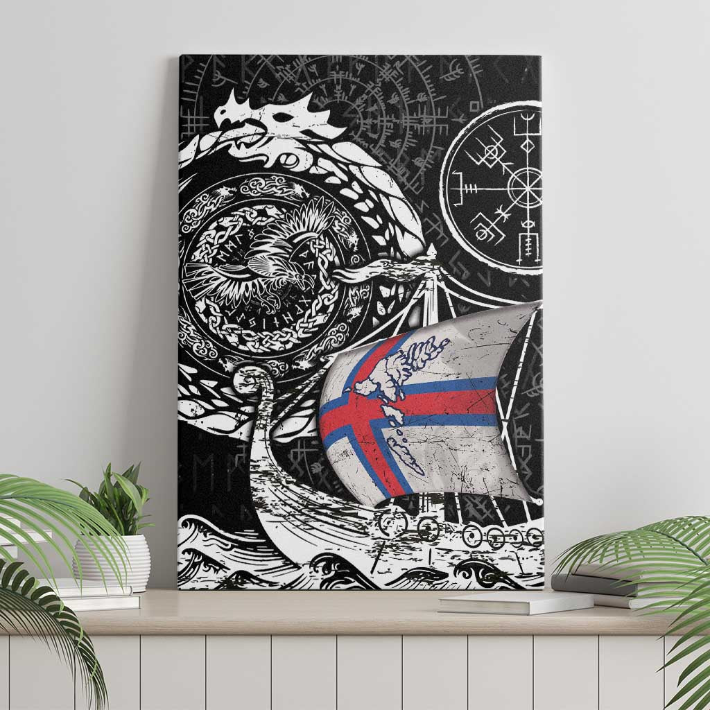 Viking Faroe Islands Canvas Wall Art Faroese Viking Ship