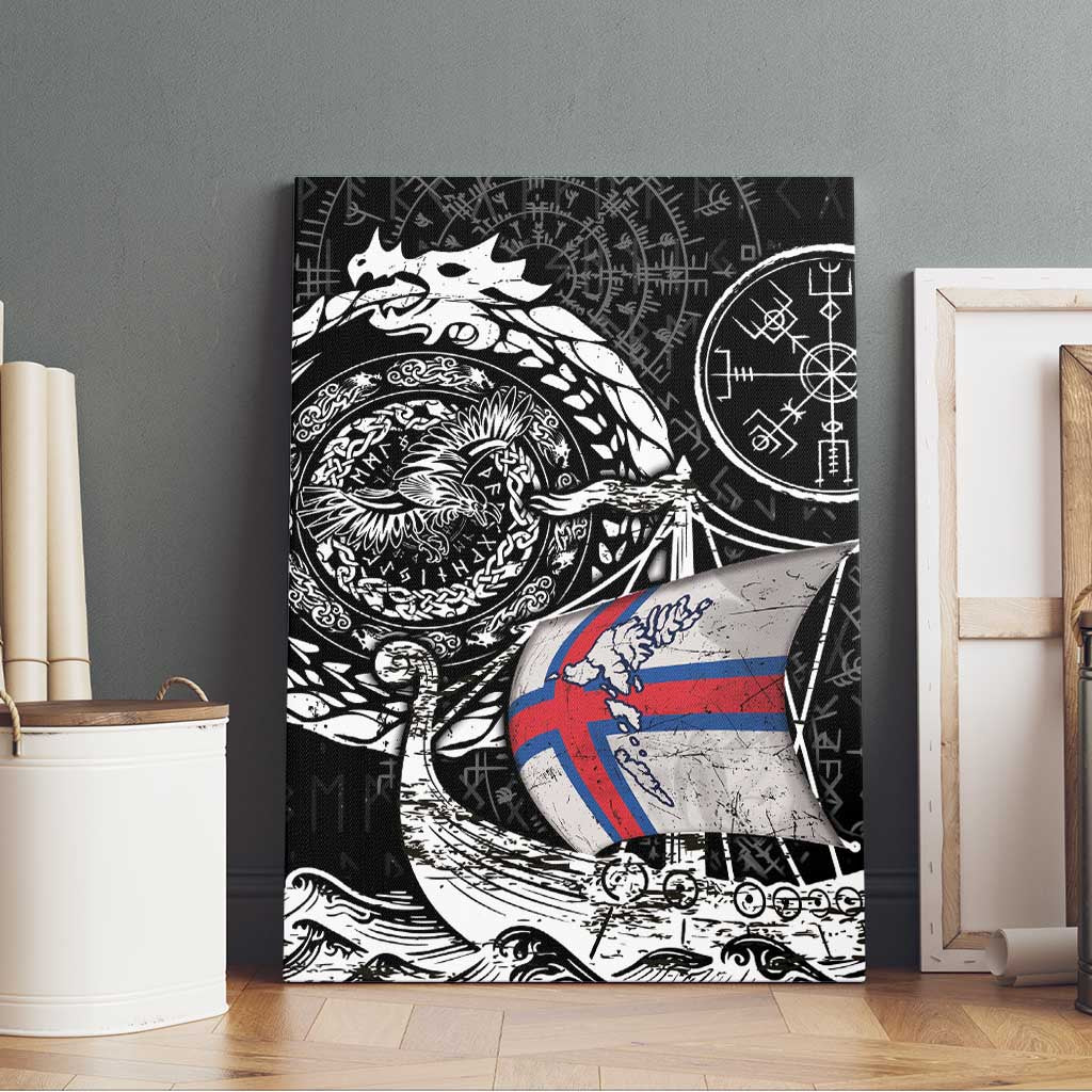 Viking Faroe Islands Canvas Wall Art Faroese Viking Ship