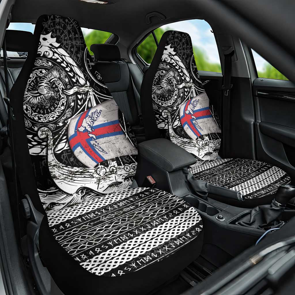 Viking Faroe Islands Car Seat Cover Faroese Viking Ship