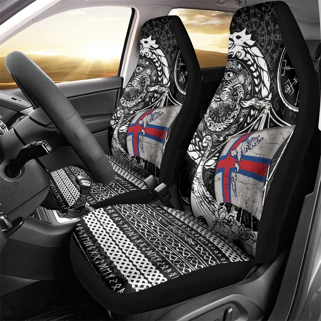 Viking Faroe Islands Car Seat Cover Faroese Viking Ship