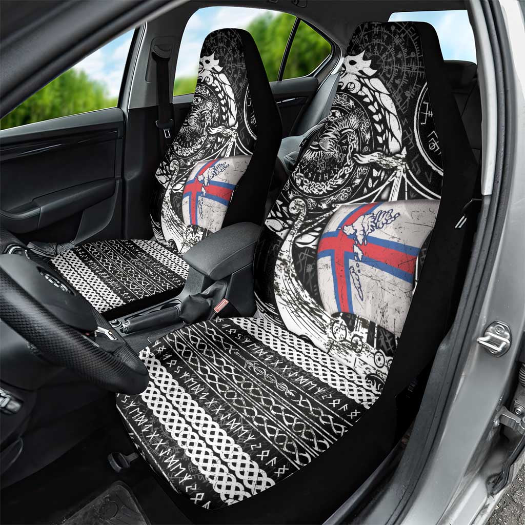 Viking Faroe Islands Car Seat Cover Faroese Viking Ship