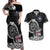Personalized Viking Faroe Islands Couples Matching Off Shoulder Maxi Dress and Hawaiian Shirt Faroese Viking Ship