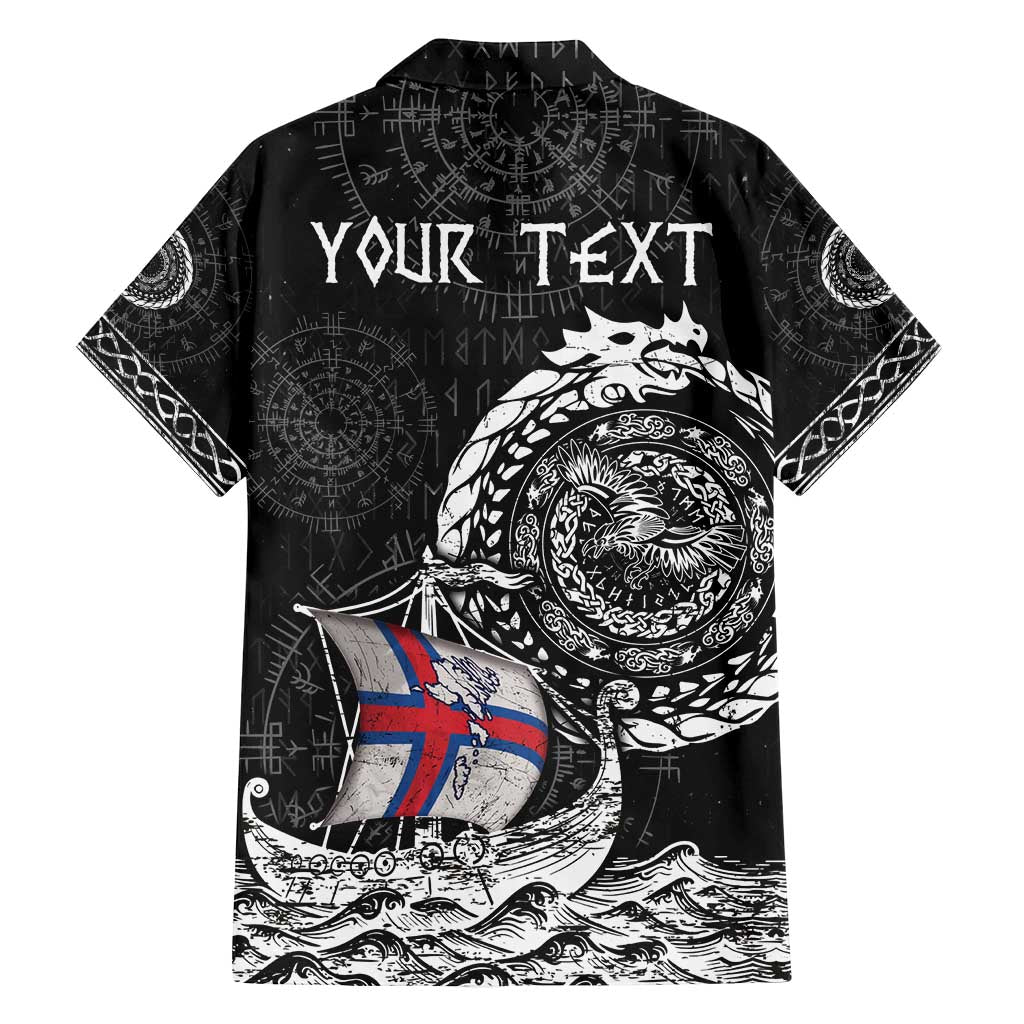 Personalized Viking Faroe Islands Family Matching Summer Maxi Dress and Hawaiian Shirt Faroese Viking Ship