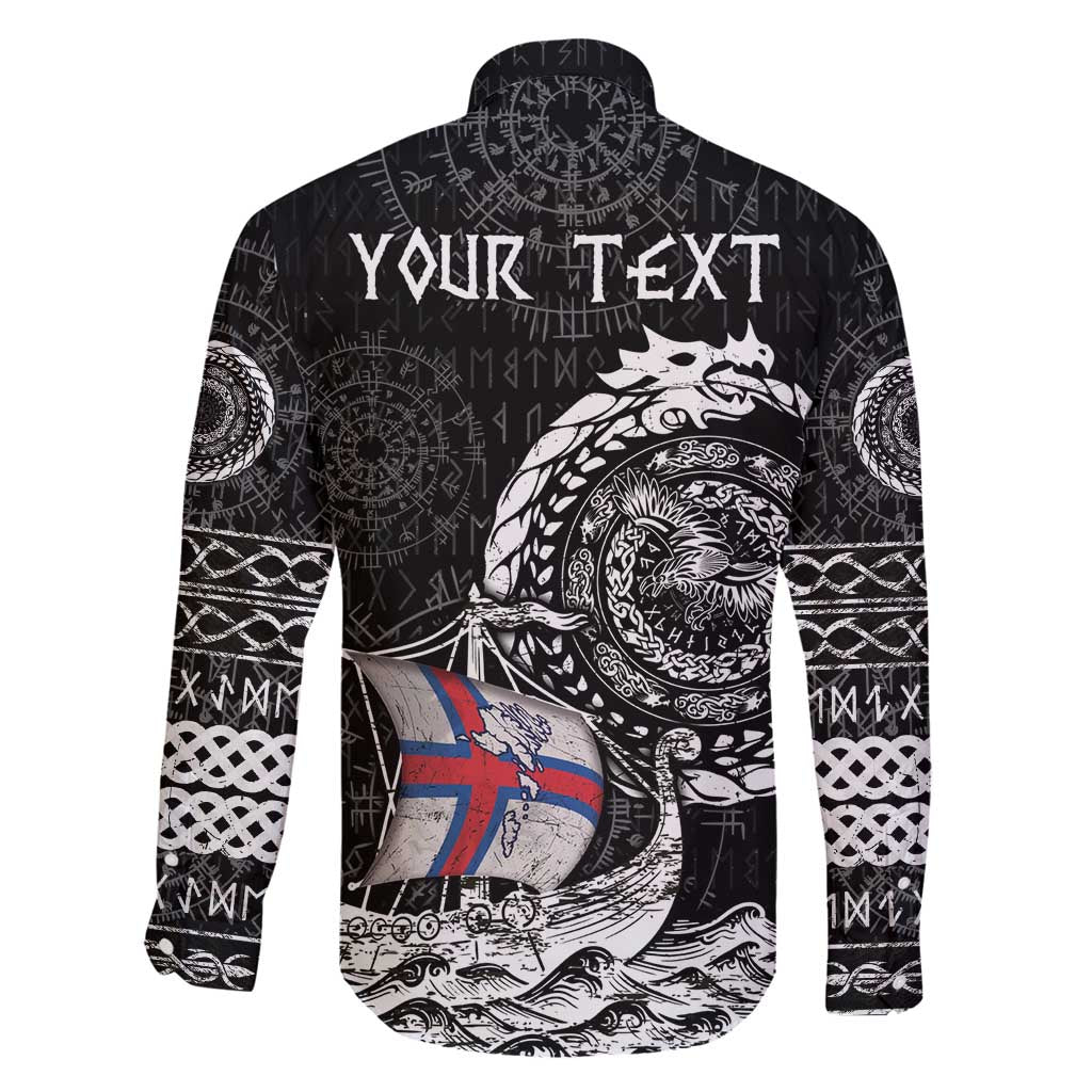 Personalized Viking Faroe Islands Family Matching Summer Maxi Dress and Hawaiian Shirt Faroese Viking Ship