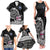 Personalized Viking Faroe Islands Family Matching Tank Maxi Dress and Hawaiian Shirt Faroese Viking Ship