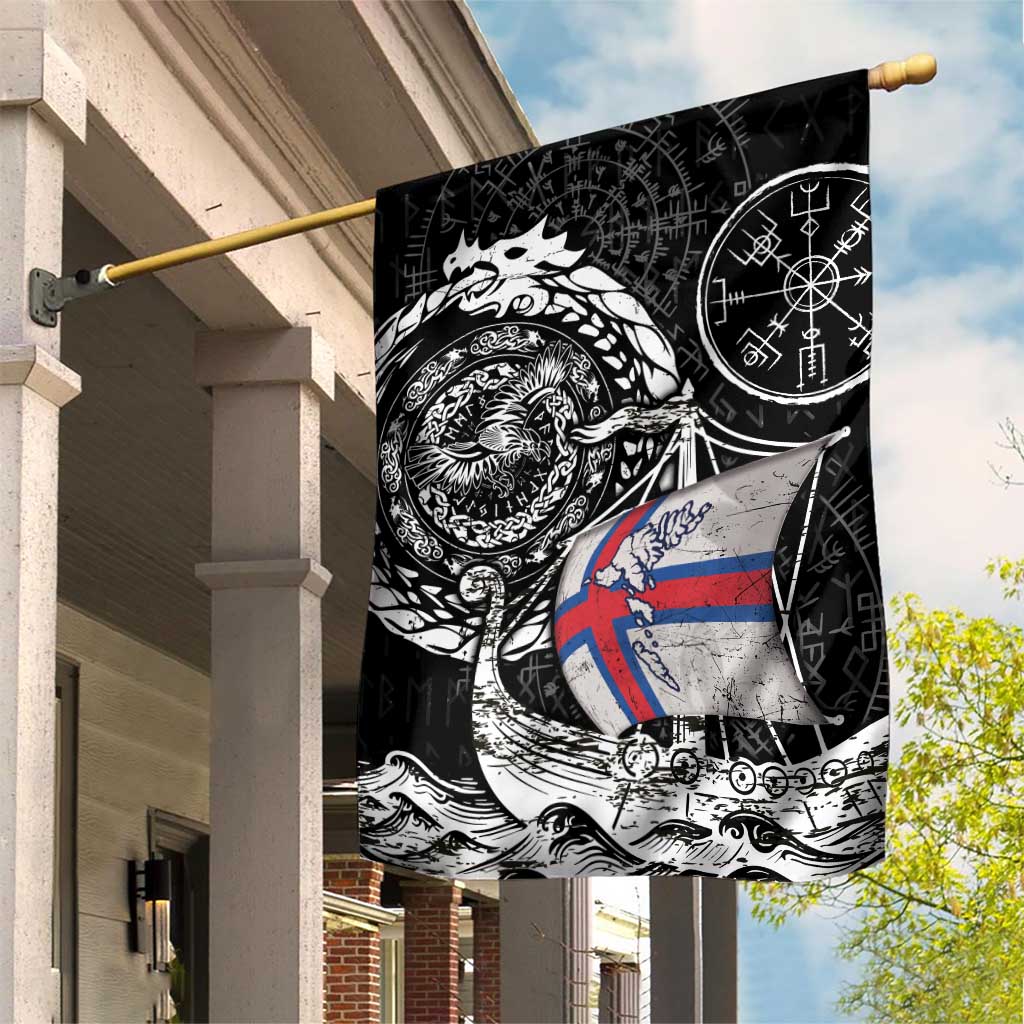 Viking Faroe Islands Garden Flag Faroese Viking Ship