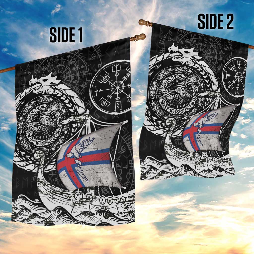 Viking Faroe Islands Garden Flag Faroese Viking Ship