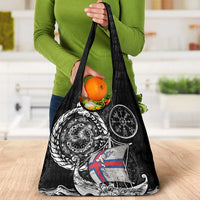Viking Faroe Islands Grocery Bag Faroese Viking Ship