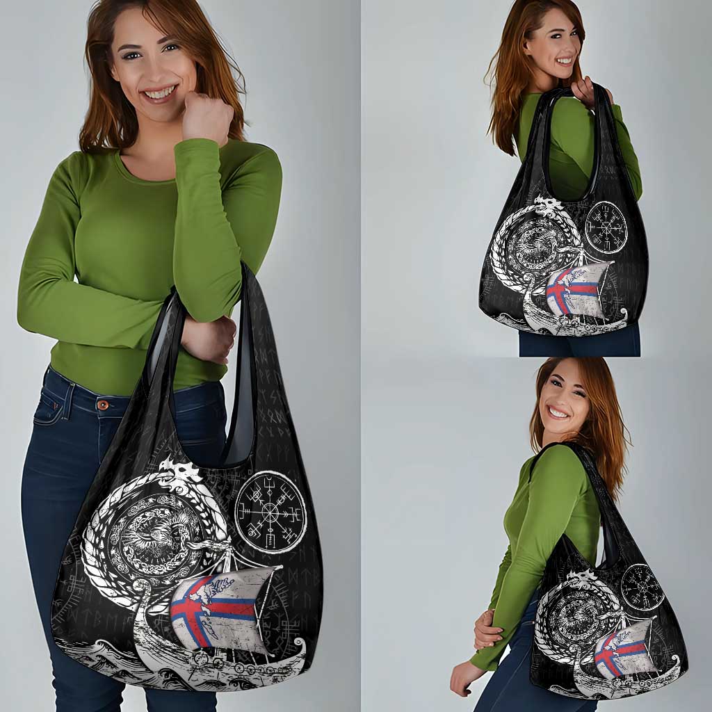 Viking Faroe Islands Grocery Bag Faroese Viking Ship