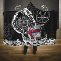 Viking Faroe Islands Hooded Blanket Faroese Viking Ship