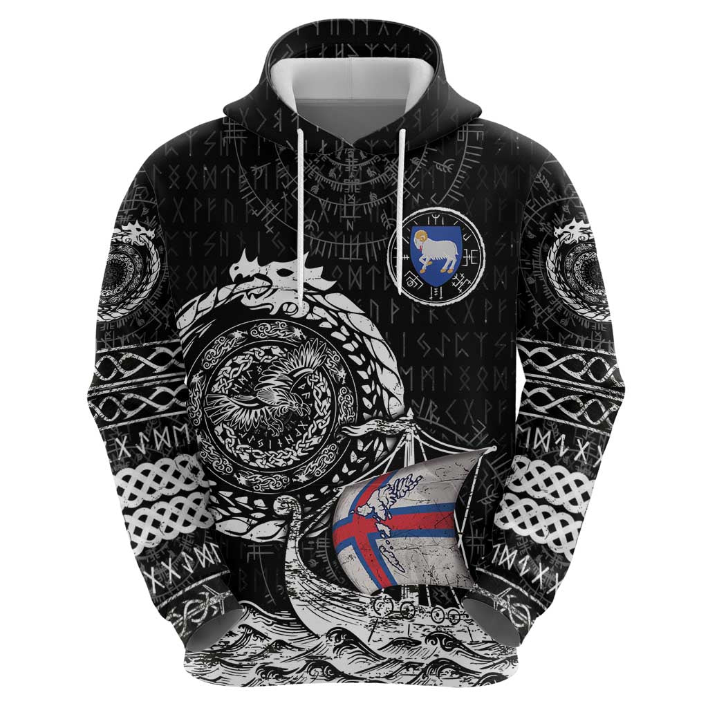 Personalized Viking Faroe Islands Hoodie Faroese Viking Ship