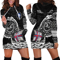 Personalized Viking Faroe Islands Hoodie Dress Faroese Viking Ship