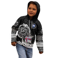 Personalized Viking Faroe Islands Kid Hoodie Faroese Viking Ship