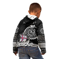 Personalized Viking Faroe Islands Kid Hoodie Faroese Viking Ship