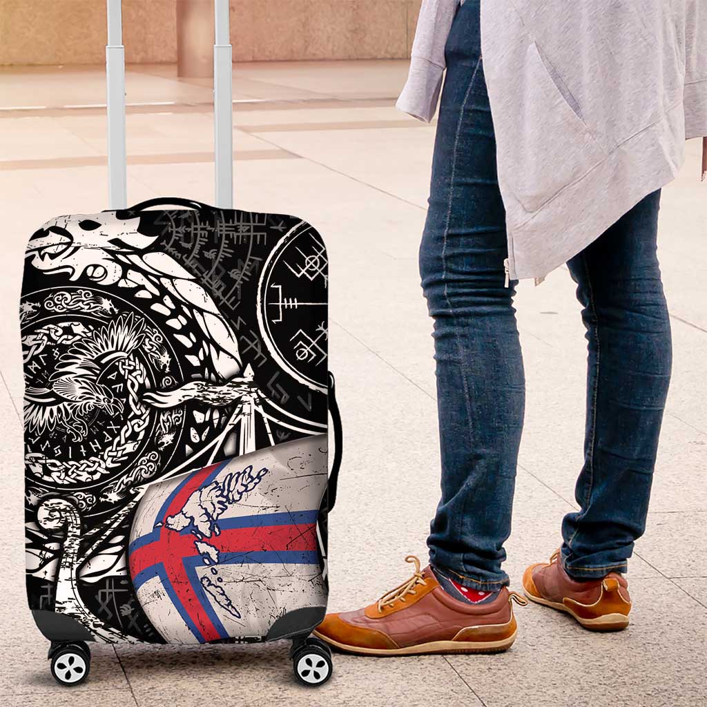 Viking Faroe Islands Luggage Cover Faroese Viking Ship