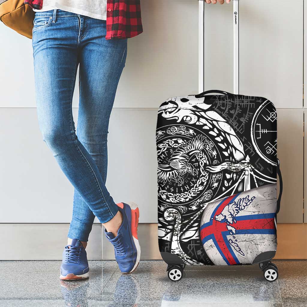 Viking Faroe Islands Luggage Cover Faroese Viking Ship