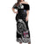 Personalized Viking Faroe Islands Off Shoulder Maxi Dress Faroese Viking Ship