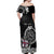 Personalized Viking Faroe Islands Off Shoulder Maxi Dress Faroese Viking Ship