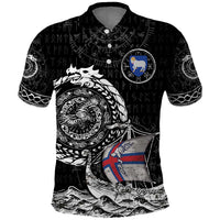 Personalized Viking Faroe Islands Polo Shirt Faroese Viking Ship