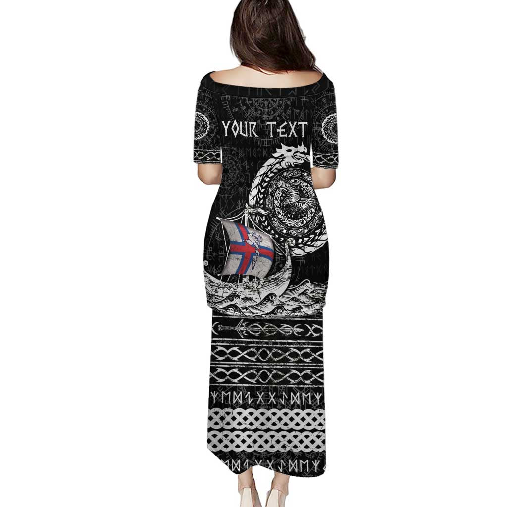 Personalized Viking Faroe Islands Puletasi Faroese Viking Ship