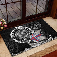Viking Faroe Islands Rubber Doormat Faroese Viking Ship