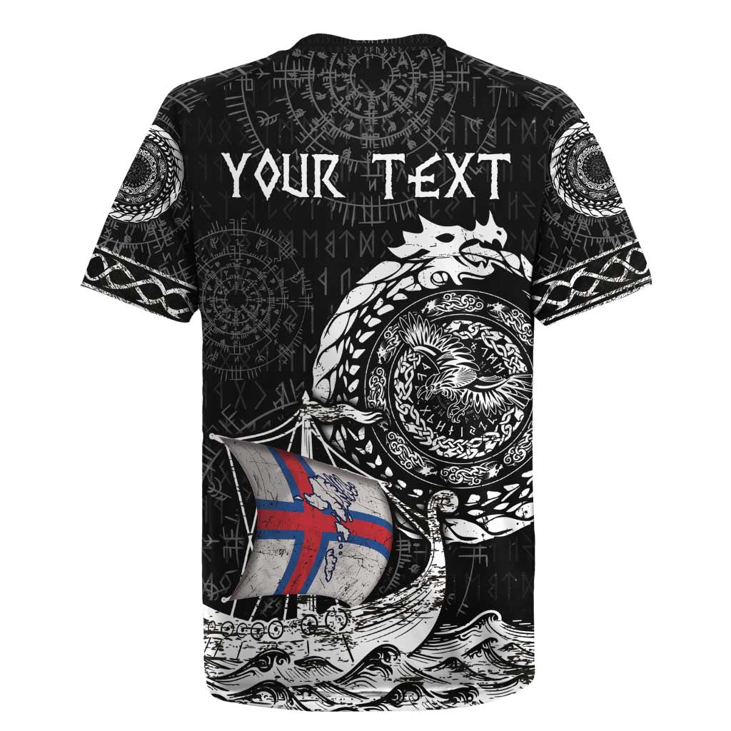 Personalized Viking Faroe Islands Rugby Jersey Faroese Viking Ship