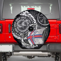 Viking Faroe Islands Spare Tire Cover Faroese Viking Ship