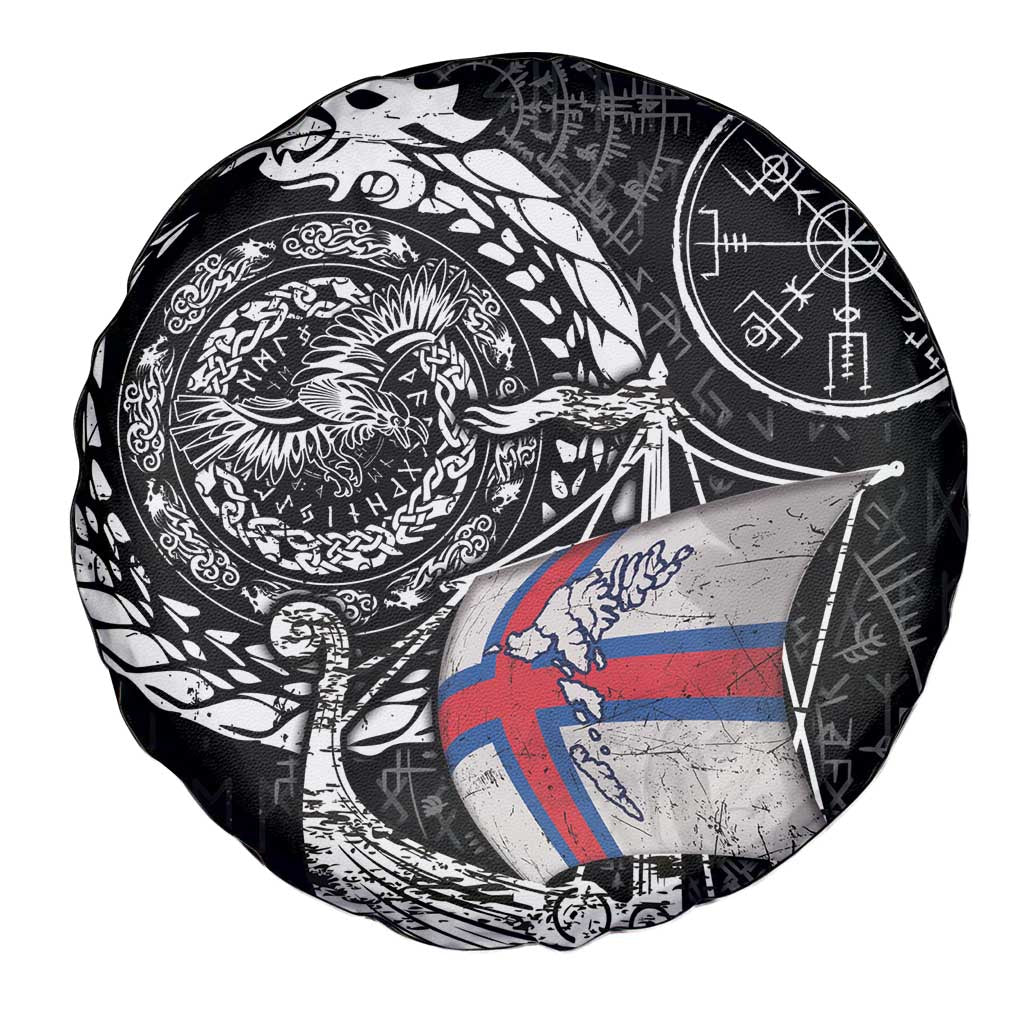 Viking Faroe Islands Spare Tire Cover Faroese Viking Ship