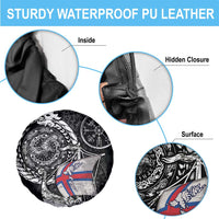 Viking Faroe Islands Spare Tire Cover Faroese Viking Ship