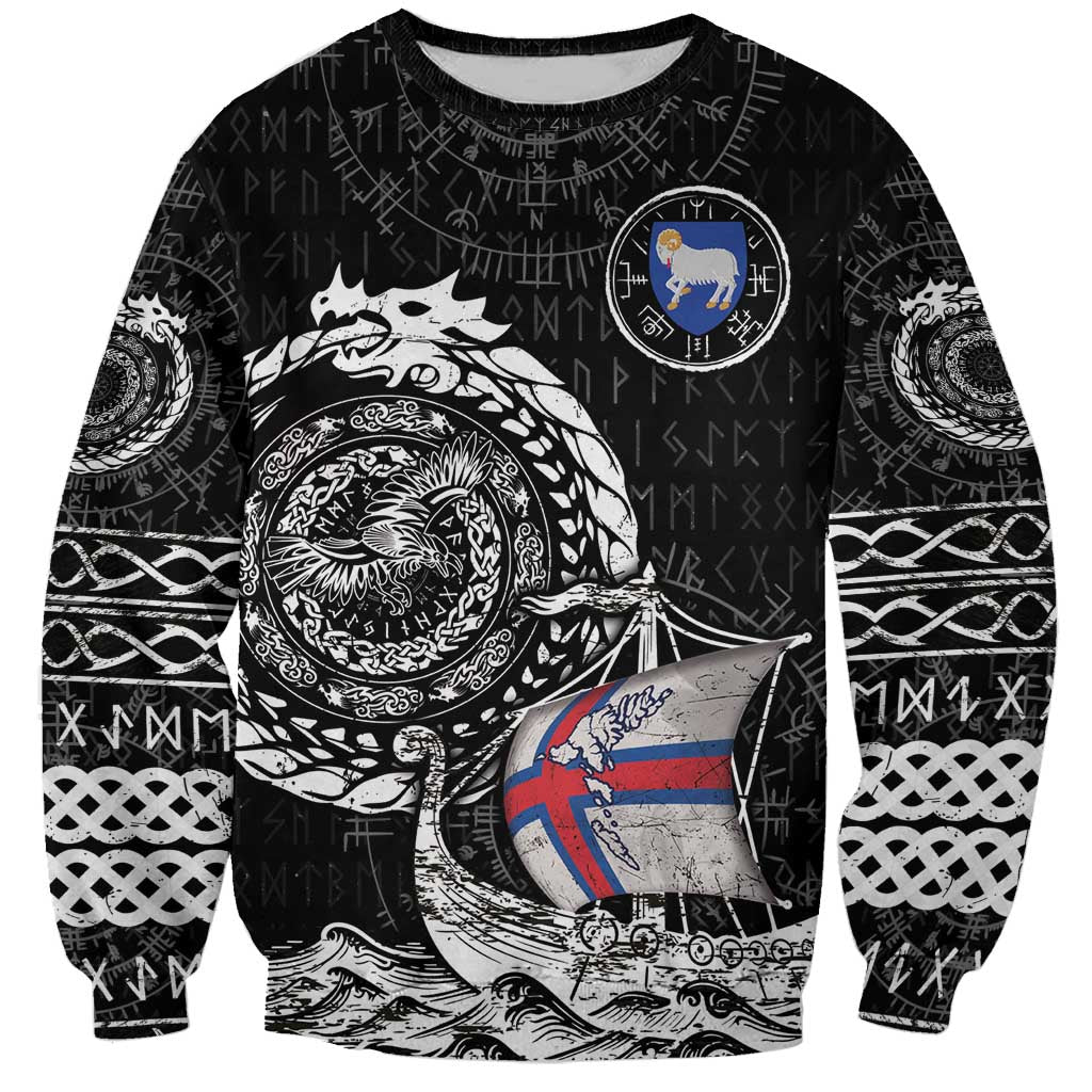 Personalized Viking Faroe Islands Sweatshirt Faroese Viking Ship