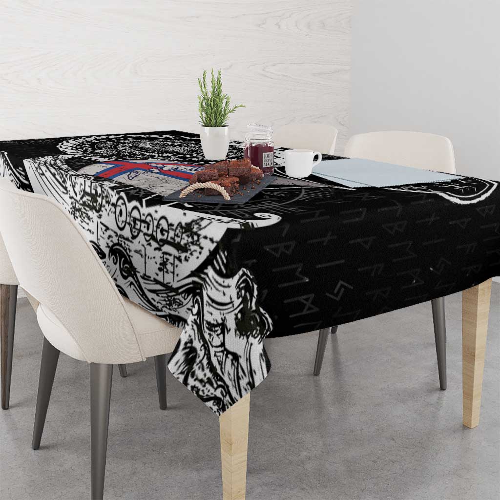 Viking Faroe Islands Tablecloth Faroese Viking Ship