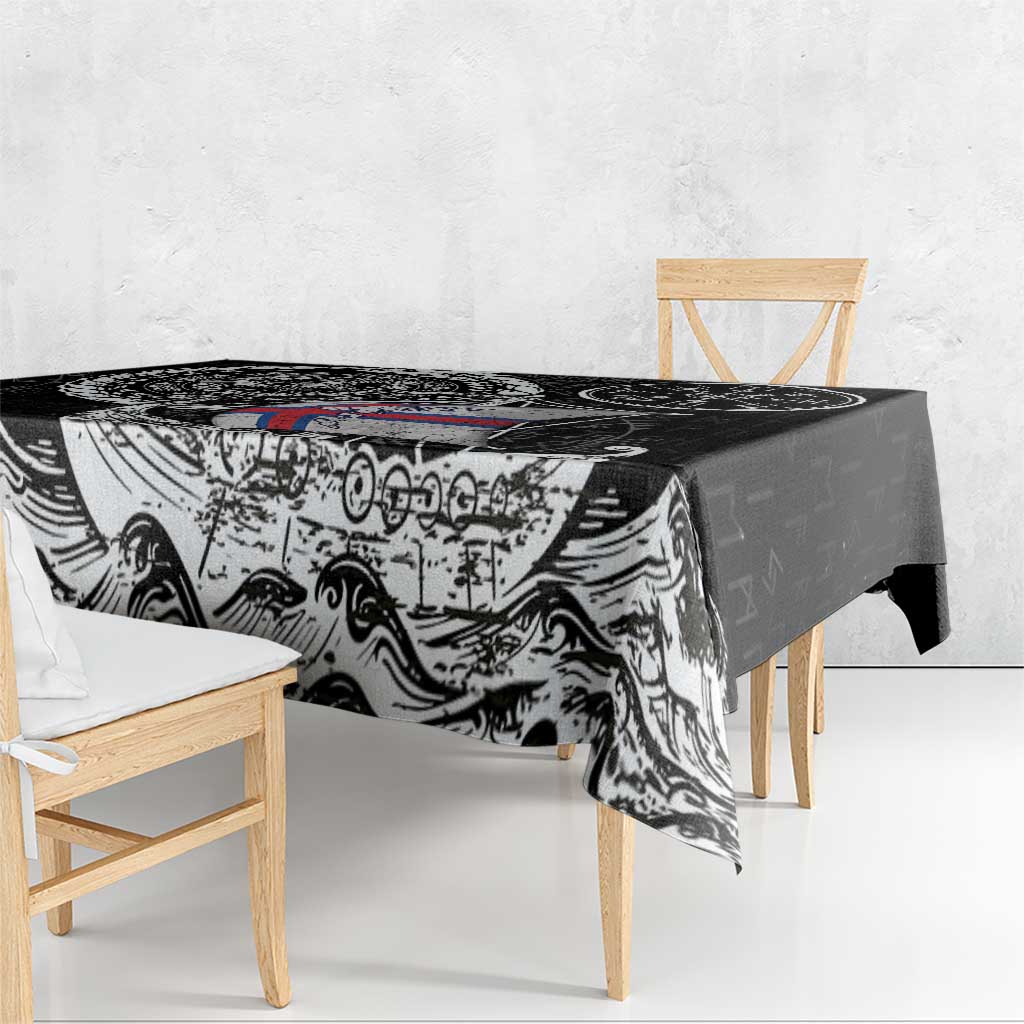 Viking Faroe Islands Tablecloth Faroese Viking Ship