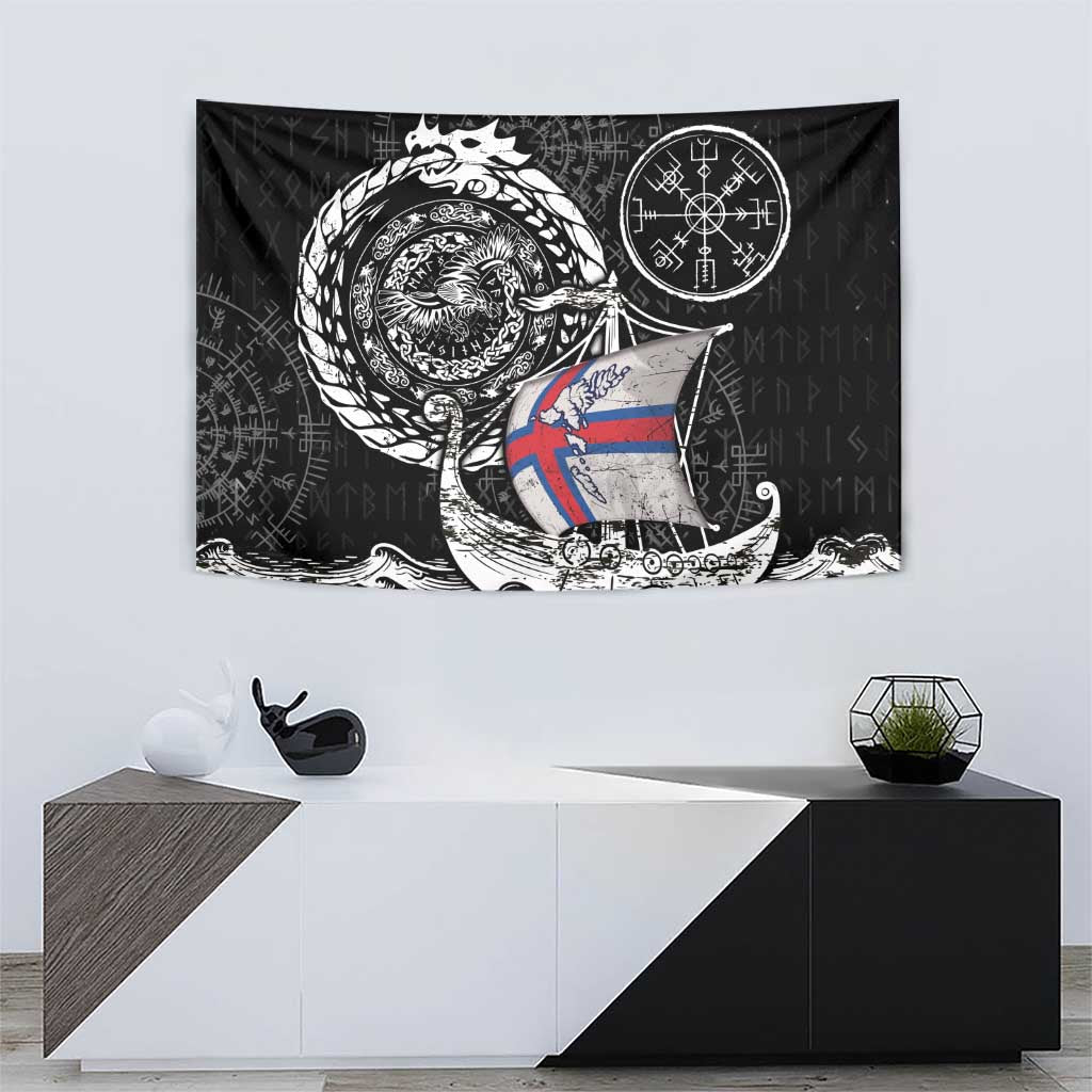 Viking Faroe Islands Tapestry Faroese Viking Ship