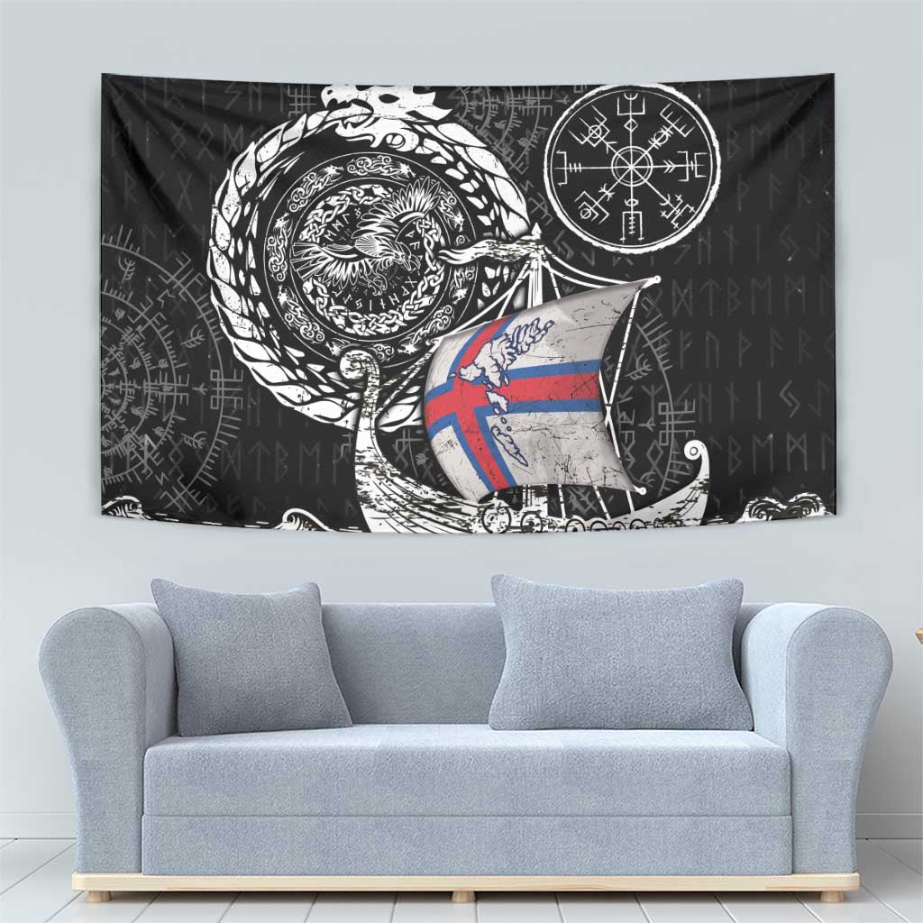 Viking Faroe Islands Tapestry Faroese Viking Ship