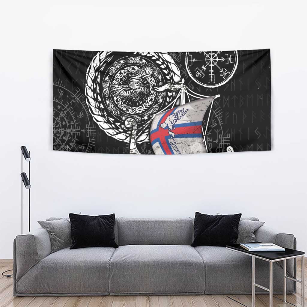 Viking Faroe Islands Tapestry Faroese Viking Ship