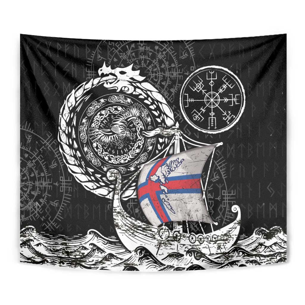 Viking Faroe Islands Tapestry Faroese Viking Ship