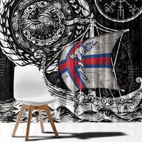 Viking Faroe Islands Window Curtain Faroese Viking Ship