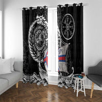Viking Faroe Islands Window Curtain Faroese Viking Ship