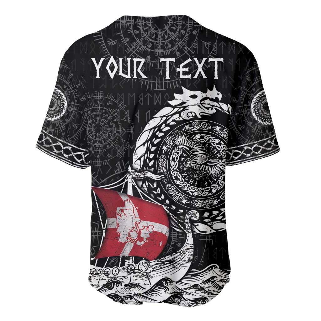Personalized Viking Denmark Baseball Jersey Danish Viking Ship